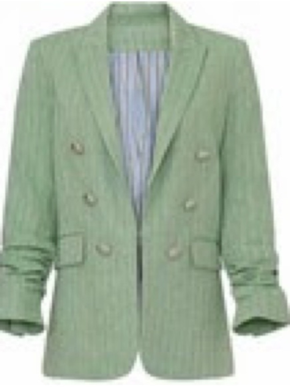 Veronica Beard Green Double-Breasted Blazer